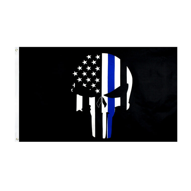 Thin Blue Skull flag